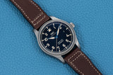  Shop Authentic IWC Pilot's Watch Mark XVIII 40mm Black Dial Brown Leather Strap Watch for Men - IW327006 - Luxxuri