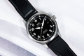  Shop Authentic IWC Pilot's Mark XVIII 40mm Black Dial Black Leather Strap Watch for Men - IW327001 - Luxxuri