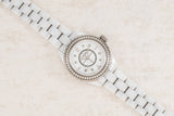  Shop Authentic Chanel J12 Quartz Diamonds White Dial White Steel Strap Watch for Women - J12 H3110 - Luxxuri