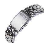  Shop Authentic Citizen Eco Drive Chronograph Black Dial Silver Steel Strap Watch For Men - AT2140-55E - Luxxuri