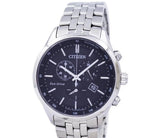  Shop Authentic Citizen Eco Drive Chronograph Black Dial Silver Steel Strap Watch For Men - AT2140-55E - Luxxuri