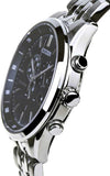  Shop Authentic Citizen Eco Drive Chronograph Black Dial Silver Steel Strap Watch For Men - AT2140-55E - Luxxuri