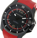  Shop Authentic Tommy Hilfiger Windsurf Black Dial Red Rubber Strap Watch for Men - 1791112 - Luxxuri