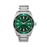  Shop Authentic Citizen Eco Drive Vintage Green Dial Silver Steel Strap Watch For Men - AW1598-70X - Luxxuri