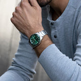  Shop Authentic Citizen Eco Drive Vintage Green Dial Silver Steel Strap Watch For Men - AW1598-70X - Luxxuri