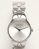  Shop Authentic Calvin Klein Snake Silver Dial Silver Steel Strap Watch For Women - K6E23146 - Luxxuri