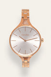  Shop Authentic Calvin Klein Graphic Silver Dial Rose Gold Steel Strap Watch for Women - K7E23646 - Luxxuri