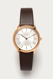  Shop Authentic Calvin Klein Minimal White Dial Brown Leather Strap Watch for Women - K3M226G6 - Luxxuri
