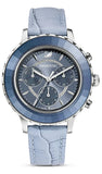  Shop Authentic Swarovski Octea Lux Chrono Blue Dial Blue Leather Strap Watch for Women - 5580600 - Luxxuri