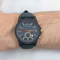  Shop Authentic Armani Exchange Outerbanks Chronograph Blue Dial Blue Silicone Strap Watch For Men - AX1335 - Luxxuri