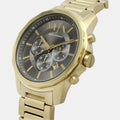  Shop Authentic Armani Exchange Banks Chronograph Black Dial Gold Steel Strap Watch For Men - AX1721 - Luxxuri