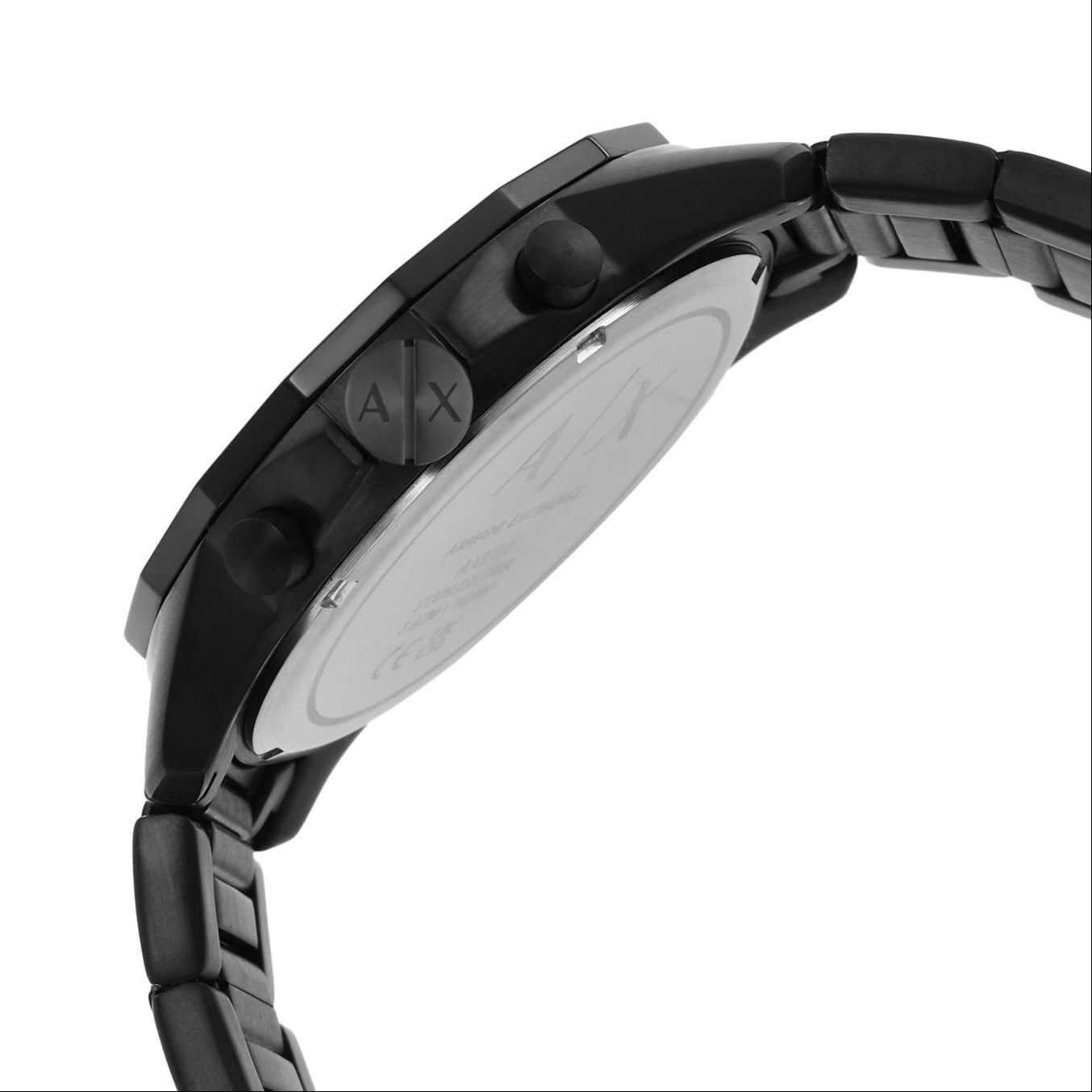  Shop Authentic Armani Exchange Banks Chronograph Black Dial Black Steel Strap Watch For Men - AX1722 - Luxxuri