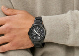  Shop Authentic Armani Exchange Banks Chronograph Black Dial Black Steel Strap Watch For Men - AX1722 - Luxxuri