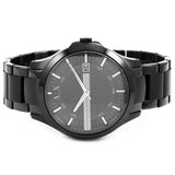  Shop Authentic Armani Exchange Hampton Chronograph Black Dial Black Steel Strap Watch For Men - AX2104 - Luxxuri
