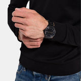  Shop Authentic Armani Exchange Hampton Chronograph Black Dial Black Steel Strap Watch For Men - AX2104 - Luxxuri
