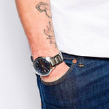  Shop Authentic Armani Exchange Hampton Chronograph Blue Dial Silver Steel Strap Watch For Men - AX2132 - Luxxuri