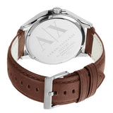  Shop Authentic Armani Exchange Hampton Chronograph White Dial Brown Leather Strap Watch For Men - AX2187 - Luxxuri