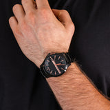  Shop Authentic Armani Exchange Hampton Chronograph Black Dial Black Steel Strap Watch For Men - AX2150 - Luxxuri