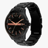  Shop Authentic Armani Exchange Hampton Chronograph Black Dial Black Steel Strap Watch For Men - AX2150 - Luxxuri