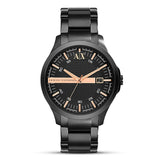  Shop Authentic Armani Exchange Hampton Chronograph Black Dial Black Steel Strap Watch For Men - AX2150 - Luxxuri