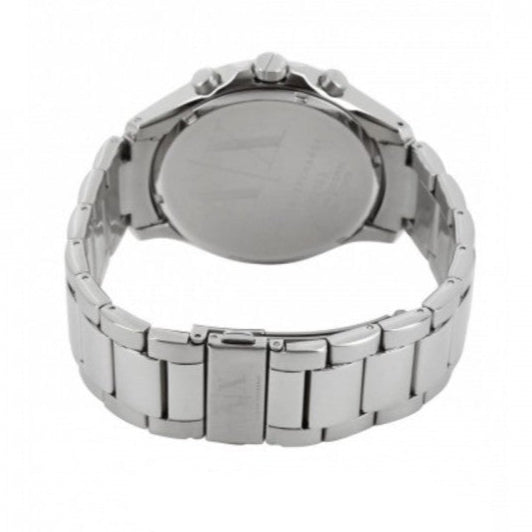 Shop Authentic Armani Exchange Hampton Chronograph Black Dial Silver Steel Strap Watch For Men - AX2163 - Luxxuri