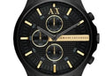  Shop Authentic Armani Exchange Hampton Chronograph Black Dial Black Steel Strap Watch For Men - AX2164 - Luxxuri