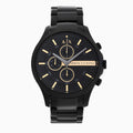  Shop Authentic Armani Exchange Hampton Chronograph Black Dial Black Steel Strap Watch For Men - AX2164 - Luxxuri