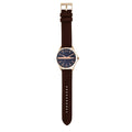  Shop Authentic Armani Exchange Hampton Chronograph Blue Dial Brown Leather Strap Watch For Men - AX2172 - Luxxuri