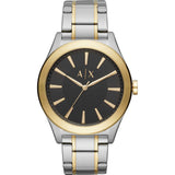  Shop Authentic Armani Exchange Nico Analog Black Dial Two Tone Steel Strap Watch For Men - AX2336 - Luxxuri