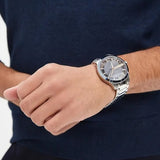  Shop Authentic Armani Exchange Hampton Chronograph Black Dial Silver Steel Strap Watch For Men - AX2179 - Luxxuri
