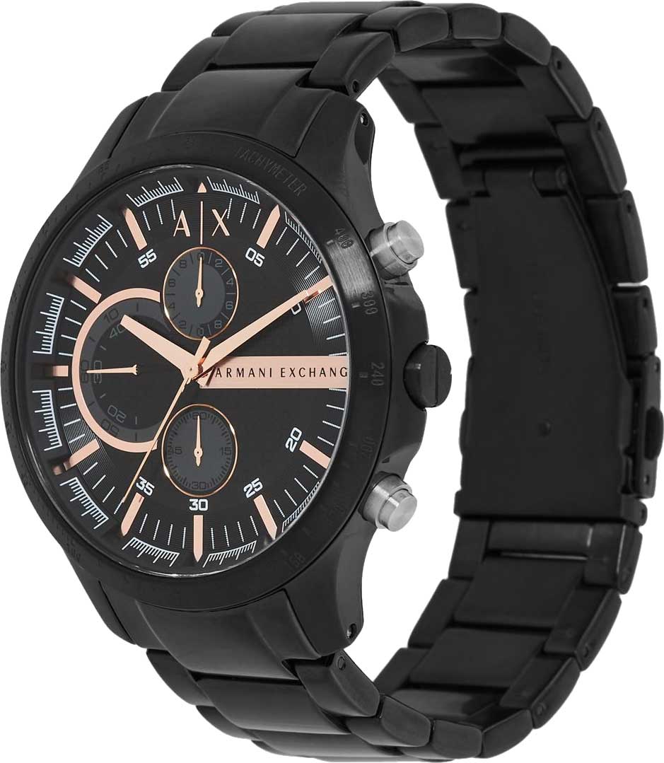  Shop Authentic Armani Exchange Chronograph Black Dial Black Steel Strap Watch For Men - AX2429 - Luxxuri