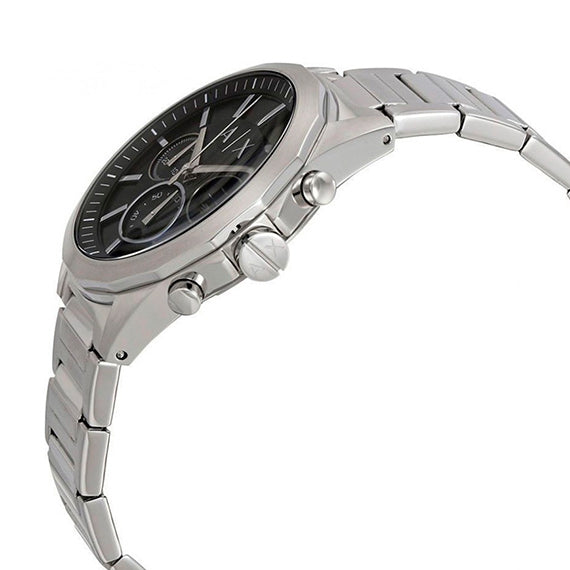  Shop Authentic Armani Exchange Drexler Chronograph Black Dial Silver Steel Strap Watch for Men - AX2600 - Luxxuri