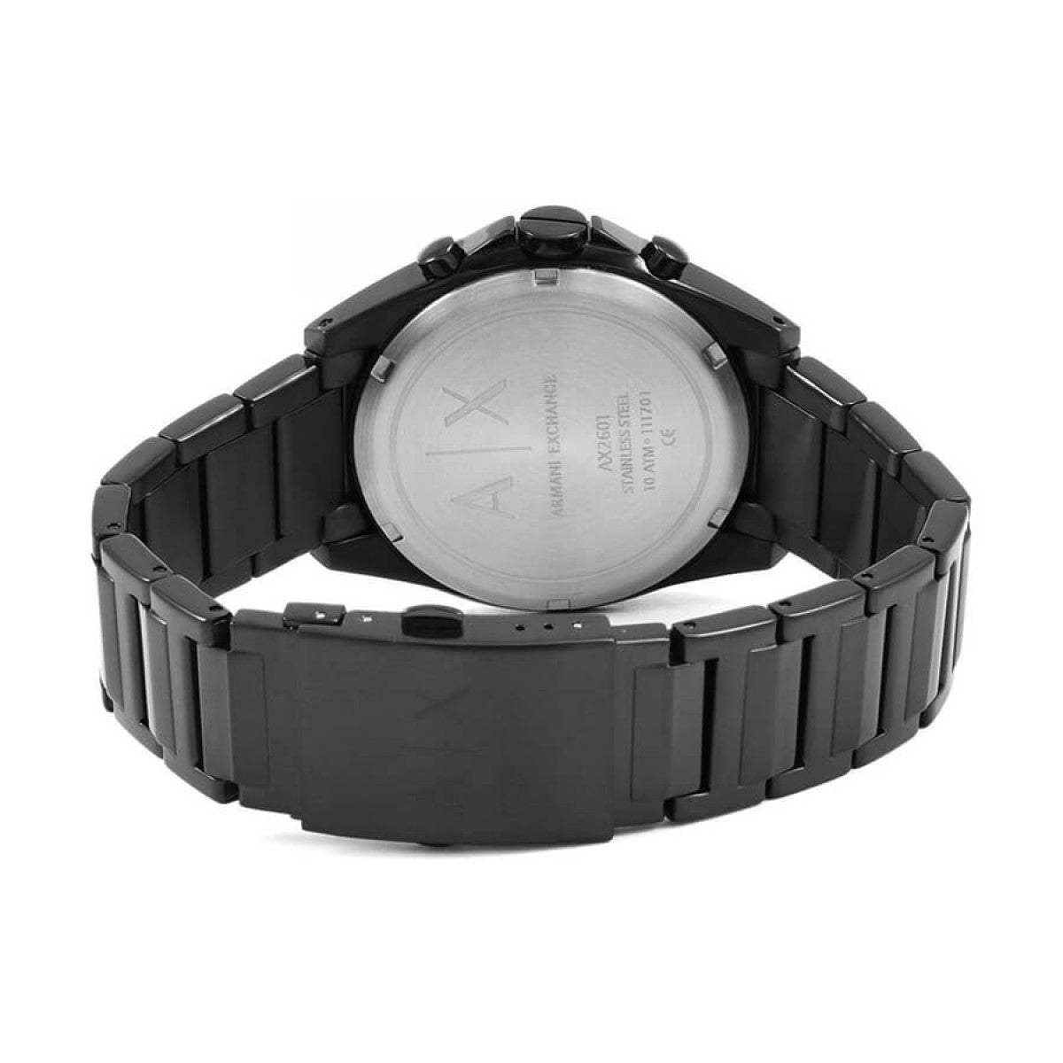  Shop Authentic Armani Exchange Drexler Chronograph Black Dial Black Steel Strap Watch For Men - AX2601 - Luxxuri