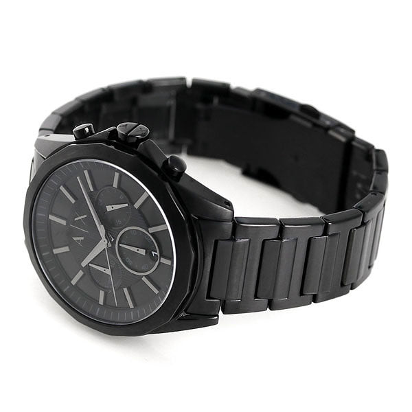 Shop Authentic Armani Exchange Drexler Chronograph Black Dial Black Steel Strap Watch For Men - AX2601 - Luxxuri