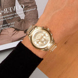  Shop Authentic Armani Exchange Drexler Chronograph Gold Dial Gold Steel Strap Watch For Men - AX2602 - Luxxuri