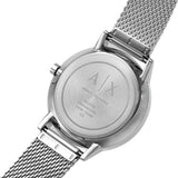  Shop Authentic Armani Exchange Cayde Chronograph Black Dial Silver Mesh Strap Watch For Men - AX2714 - Luxxuri