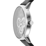  Shop Authentic Armani Exchange Cayde Chronograph Black Dial Black Leather Strap Watch for Men - AX2745 - Luxxuri