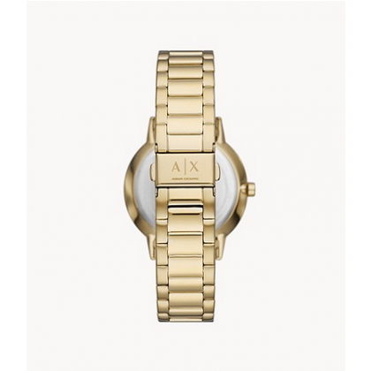  Shop Authentic Armani Exchange Cayde Chronograph Black Dial Gold Steel Strap Watch for Men - AX2747 - Luxxuri