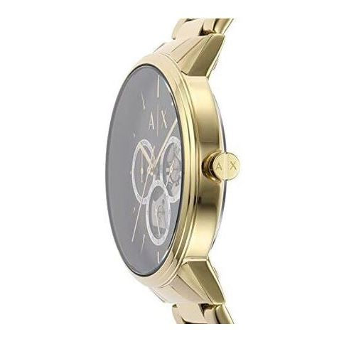  Shop Authentic Armani Exchange Cayde Chronograph Black Dial Gold Steel Strap Watch for Men - AX2747 - Luxxuri