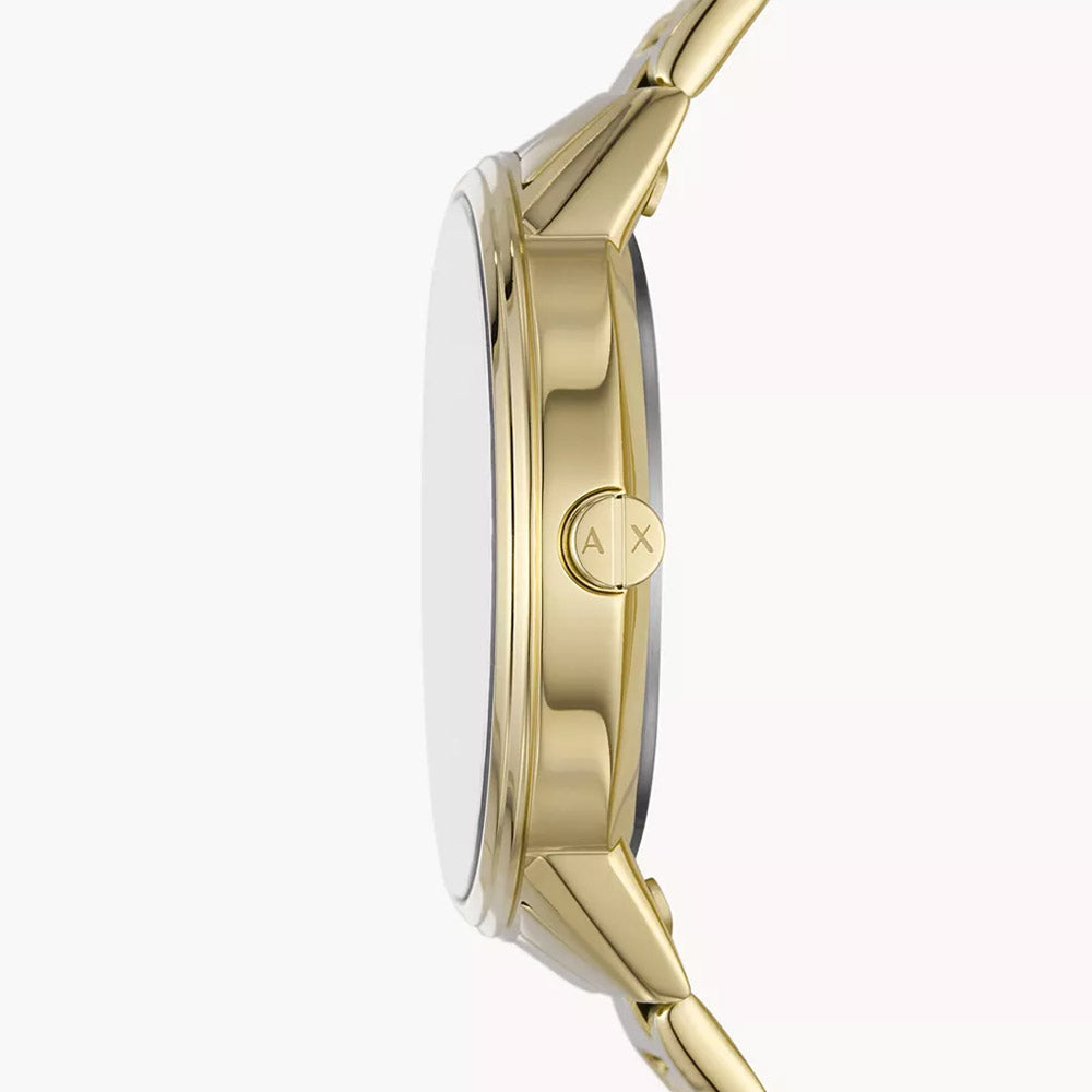  Shop Authentic Armani Exchange Cayde Chronograph Black Dial Gold Steel Strap Watch for Men - AX2747 - Luxxuri