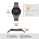  Shop Authentic Armani Exchange Cayde Analog Black Dial Black Steel Strap Watch For Men - AX2701 - Luxxuri