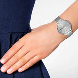  Shop Authentic Armani Exchange Lola Analog Silver Dial Silver Mesh Strap Watch For Women - AX5535 - Luxxuri