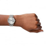  Shop Authentic Armani Exchange Lola Analog Silver Dial Silver Mesh Strap Watch For Women - AX5535 - Luxxuri