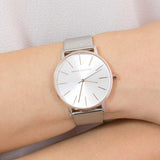  Shop Authentic Armani Exchange Lola Analog White Dial Silver Mesh Strap Watch For Women - AX5537 - Luxxuri