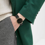  Shop Authentic Armani Exchange Lola Three Hand Black Dial Black Mesh Strap Watch For Women - AX5548 - Luxxuri