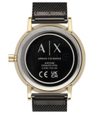  Shop Authentic Armani Exchange Lola Three Hand Black Dial Black Mesh Strap Watch For Women - AX5548 - Luxxuri