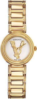  Shop Authentic Versace Mini Virtus Quartz White Dial Gold Steel Strap Watch For Men - VET300221 - Luxxuri