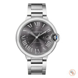  Shop Authentic Cartier Ballon Bleu de Cartier Black Dial Silver Steel Strap Watch for Men - W6920042 - Luxxuri