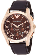  Shop Authentic Emporio Armani Chronograph Brown Dial Brown Leather Strap Watch For Men - AR1701 - Luxxuri