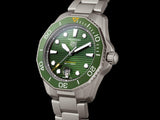  Shop Authentic Tag Heuer Aquaracer Professional 300 Automatic Green Dial Silver Steel Strap Watch for Men - WBP208B.BF0631 - Luxxuri